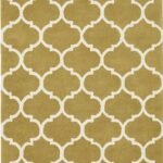 LATTICE WOOL RUG-YELLOW