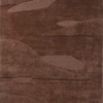 CARVED RUG - BROWN