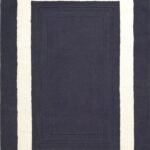 BORDER RUG - CHARCOAL