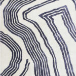 WAVE WOOL & VISCOSE RUG - GREY/IVORY