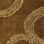 COIL TUFTED RUG - OLIVE GREEN