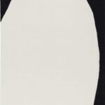 PRIMO WOOL RUG - BLACK/IVORY