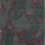 CASCADE AREA RUG - MAROON/GRAY