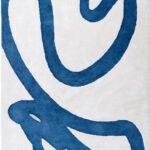 CAIRO HAND TUFTED RUG - IVORY/BLUE