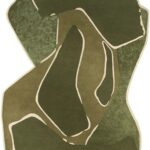 MOSS WOOL RUG - FOREST GREEN