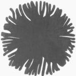 COSMIC ROUND RUG - GREY