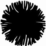 COSMIC ROUND RUG - BLACK