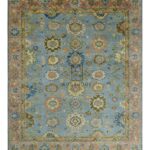 Oushak rug floral