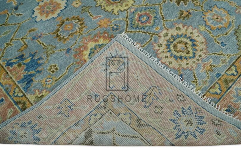 Oushak rug floral