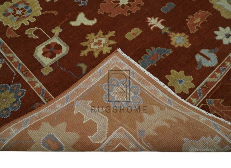 Oushak hand knotted rug