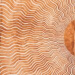 ABSTRACT WAVE RUG - ORANGE