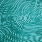 FLOW WOOL & VISCOSE RUG - OCEAN TEAL