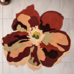 BLOOM FLORAL WOOL RUG - RED/MULTI