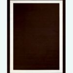 BORDER HAND TUFTED RUG - CHOCOLATE BROWN