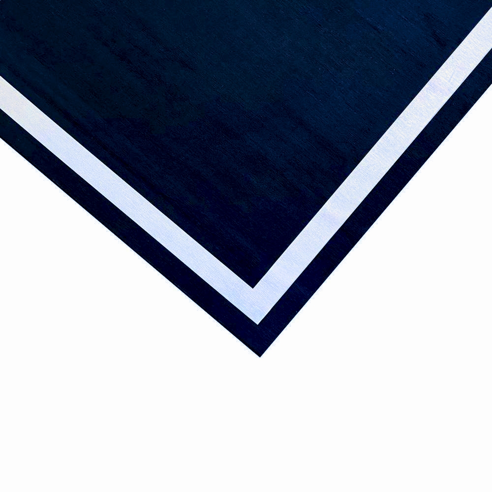 BORDER HAND TUFTED RUG - DEEP BLUE - Image 2