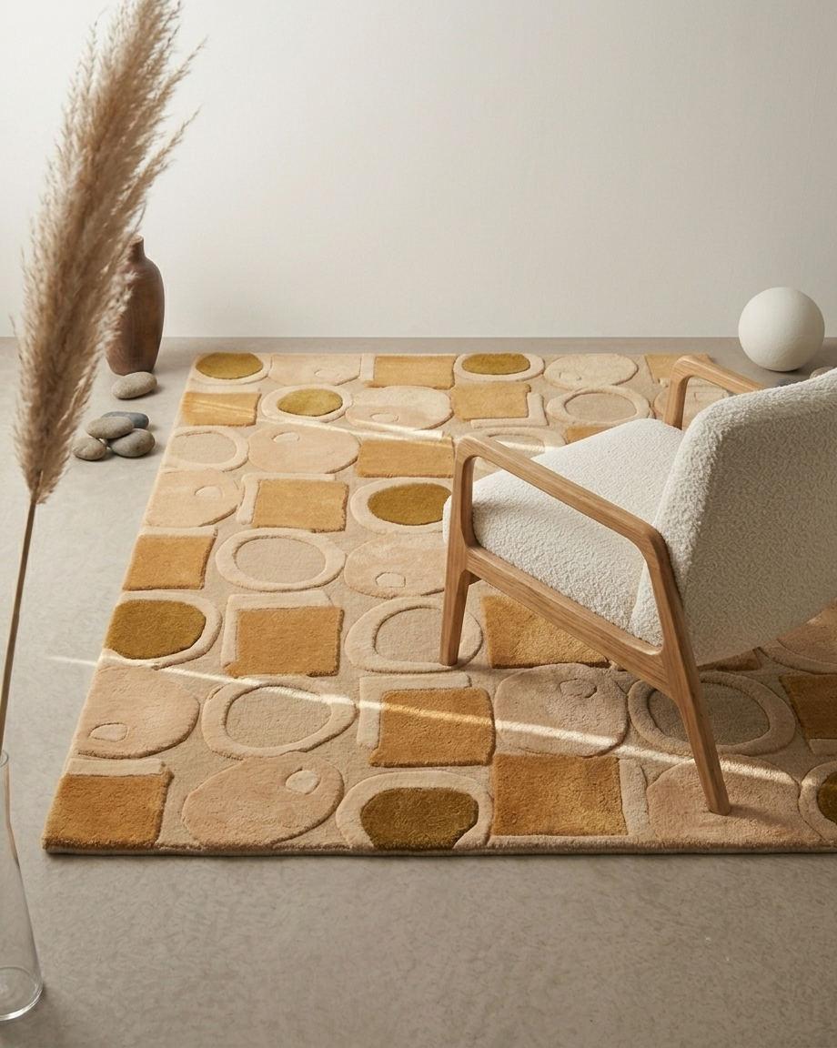 TERRA ORBIT RUG - SOFT BEIGE - Image 4