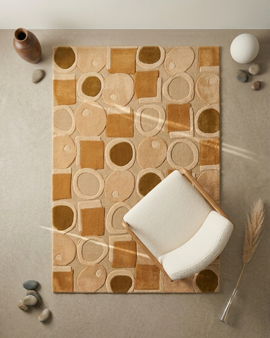 TERRA ORBIT RUG - SOFT BEIGE